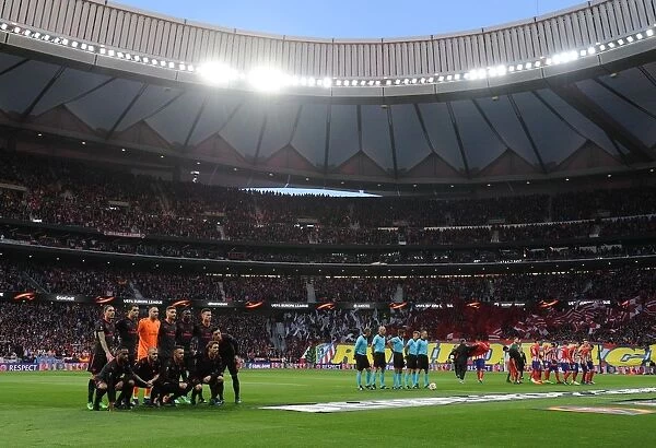 The Arsenal team. Atletico Madrid 1: 0 Arsenal. Europe League Semi Final, 2nd Leg