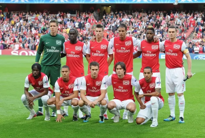 Framed Print : Arsenal Team Line-up vs Udinese - UEFA Champions League Play-Off, 2011 Framed Print : Arsenal Team Line-up vs Udinese - UEFA Champions League Play-Off, 2011