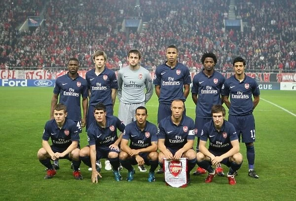 Arsenal team. Olympiacos 1: 0 Arsenal, UEFA Champions League, Group H, Georgios Karaiskakis Stadium