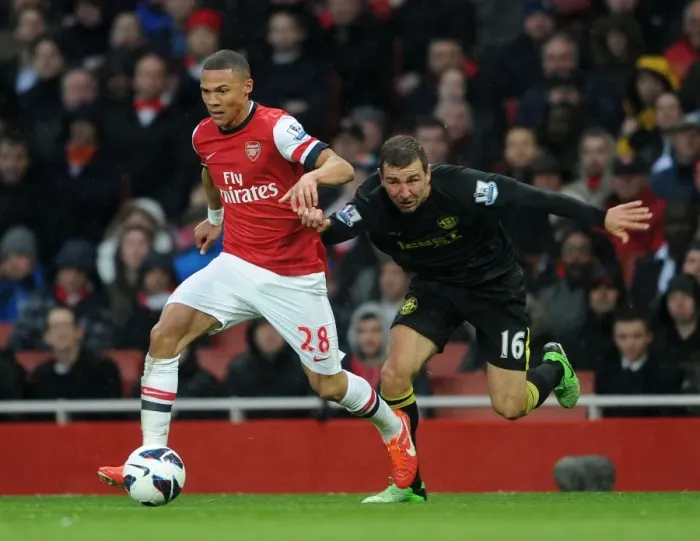 Framed Print : Arsenal Thrashes Wigan Athletic 4-1: Kieran Gibbs Shines Framed Print : Arsenal Thrashes Wigan Athletic 4-1: Kieran Gibbs Shines