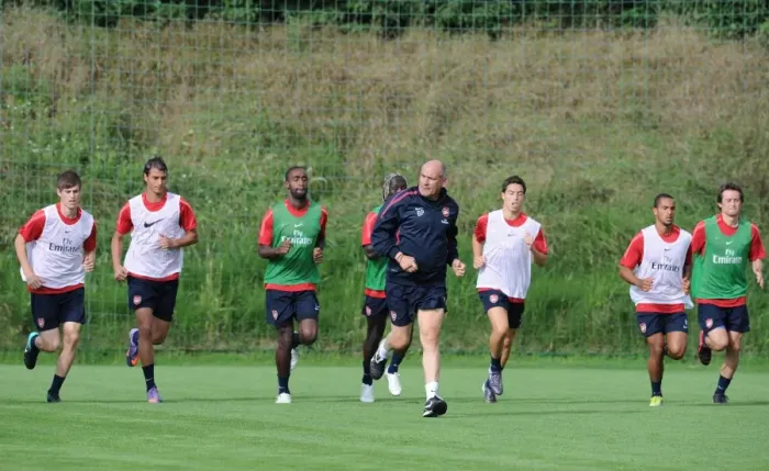 Framed Print : Arsenal Training, Bad Waltersdorf, Austria, 2010: Pre-Season Intensive Sessions