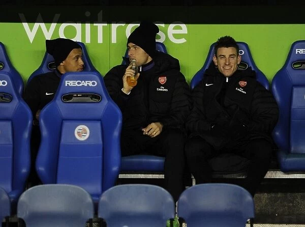 Arsenal Trio: Koscielny, Giroud, Coquelin Before Reading Match (2012-13)