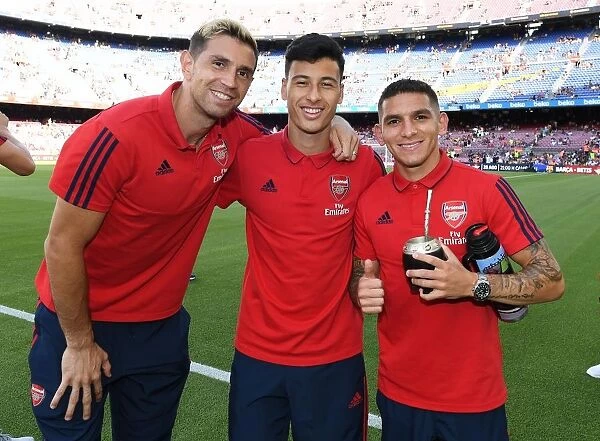 Arsenal Trio Pre-Season Encounter at Nou Camp: FC Barcelona vs Arsenal (2019-20)