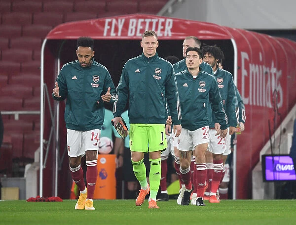 Arsenal Trio Prepare for Aston Villa Clash in Empty Emirates Stadium (2020-21)