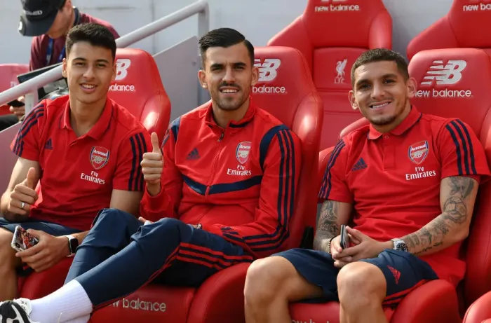 Framed Print : Arsenal Trio Prepare for Liverpool Showdown - Premier League 2019-20 Framed Print : Arsenal Trio Prepare for Liverpool Showdown - Premier League 2019-20