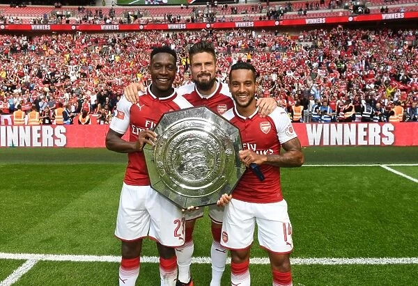 Arsenal Trio: Welbeck, Giroud, Walcott - FA Community Shield 2017-18
