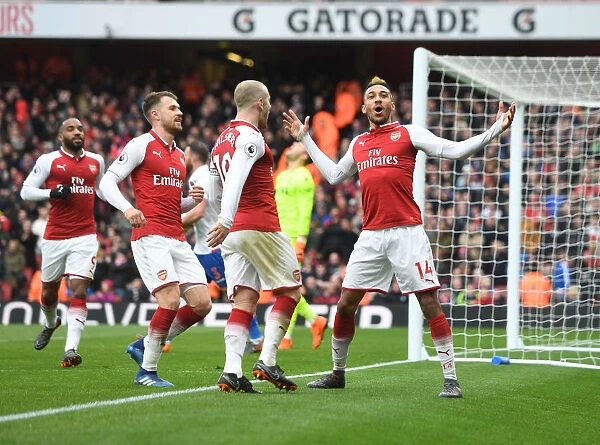 Arsenal Triumph: Aubameyang, Ramsey, Wilshere's Unforgettable Goal Celebration (2017-18)