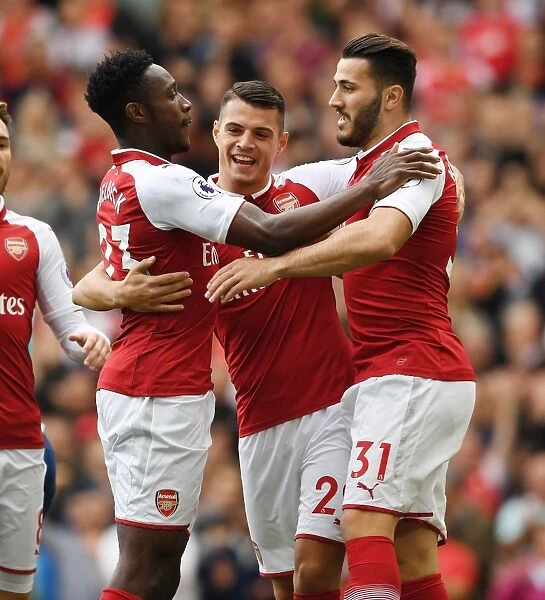 Arsenal Triumph: Welbeck, Xhaka, Kolasinac in Glory: Celebrating Goals vs AFC Bournemouth (2017-18)