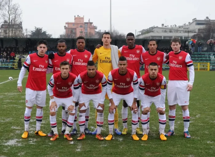 Framed Print : Arsenal U19 Squad: Hector Bellerin, Chuba Akpom, Isaac Hayden, et al. vs Inter Milan U19 - NextGen Series 2012-13 Framed Print : Arsenal U19 Squad: Hector Bellerin, Chuba Akpom, Isaac Hayden, et al. vs Inter Milan U19 - NextGen Series 2012-13