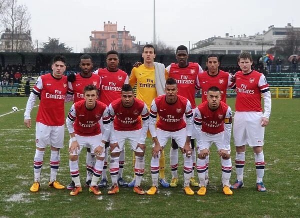 Arsenal U19 Squad: Hector Bellerin, Chuba Akpom, Isaac Hayden, et al. vs Inter Milan U19 - NextGen Series 2012-13