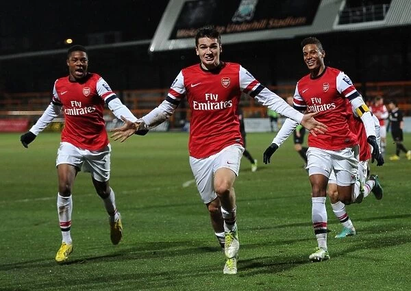 Arsenal U19s Triumph: Toral, Akpom, Angha Celebrate Goals vs. Athletico Bilbao in NextGen Series