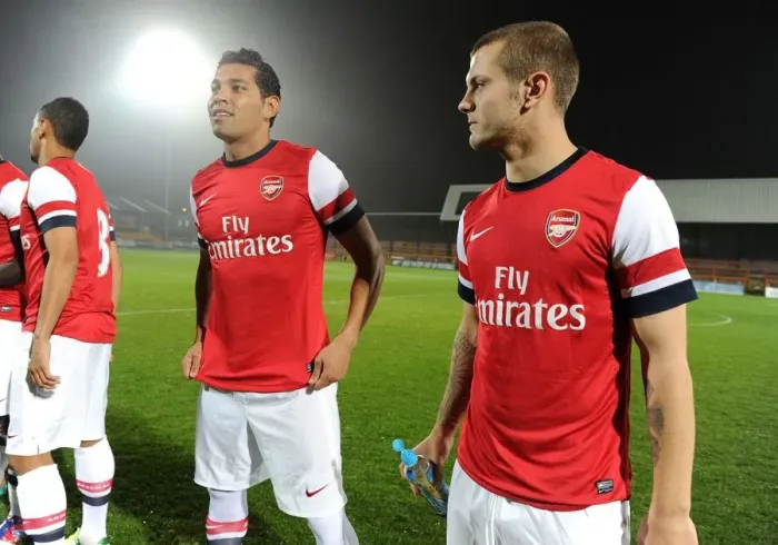 Framed Print : Arsenal U21: Andre Santos and Jack Wilshere Prepare for Reading U21 Clash Framed Print : Arsenal U21: Andre Santos and Jack Wilshere Prepare for Reading U21 Clash