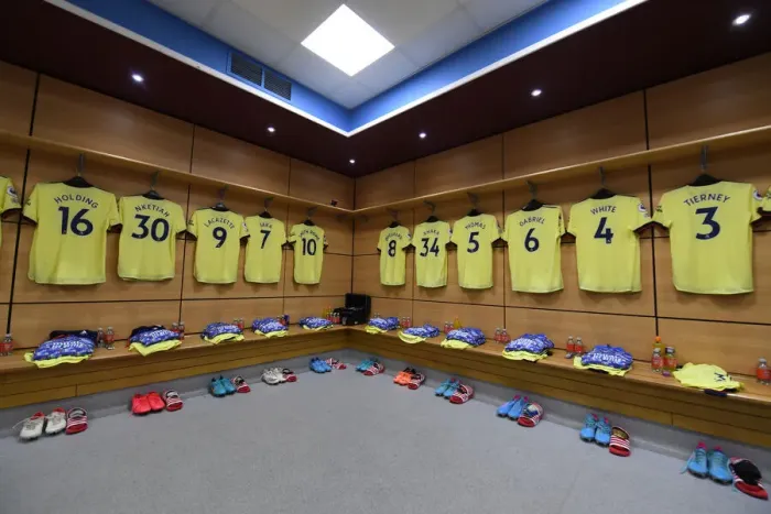 Framed Print : Arsenal United Team Spirit: Pre-Match Huddle, Aston Villa vs Arsenal, Premier League 2021-22