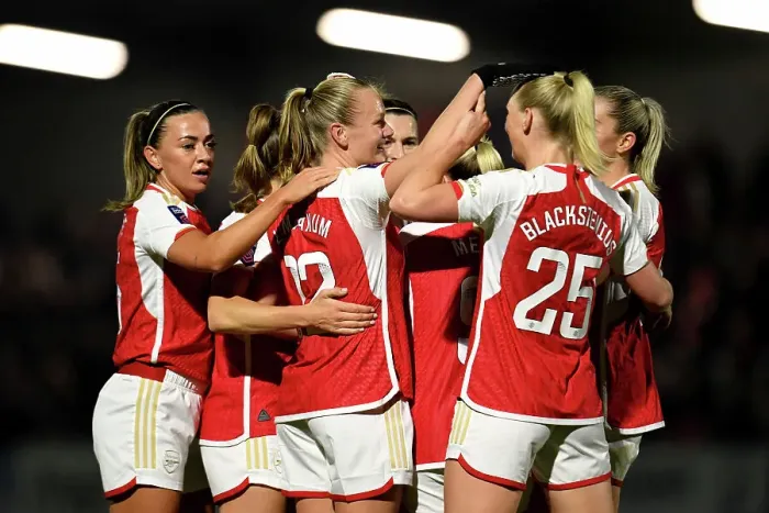 Framed Print : Arsenal v Aston Villa - FA Women's Continental Tyres League Cup Semi Final
