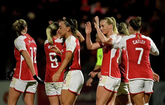 Framed Print : Arsenal v Aston Villa - FA Women's Continental Tyres League Cup Semi Final