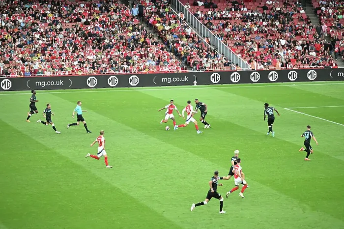Framed Print : Arsenal v Bayer 04 Leverkusen - Pre-Season Friendly