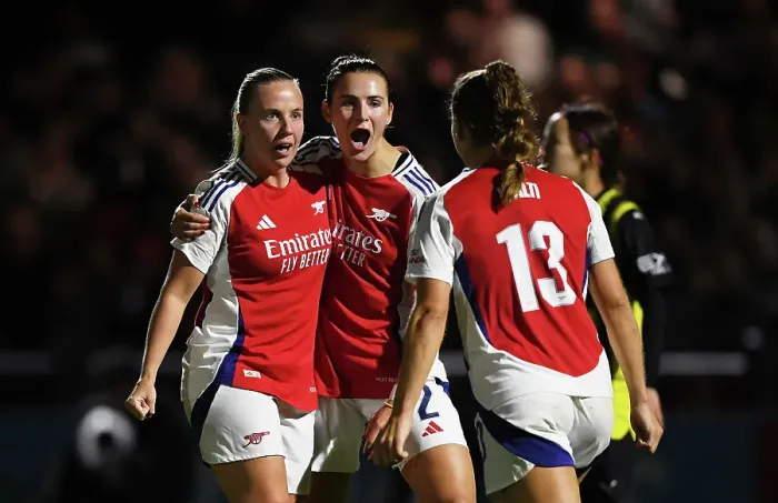 Framed Print : Arsenal v BK Hacken: UEFA Women's Champions League 2nd Round 2nd Leg Framed Print : Arsenal v BK Hacken: UEFA Women's Champions League 2nd Round 2nd Leg