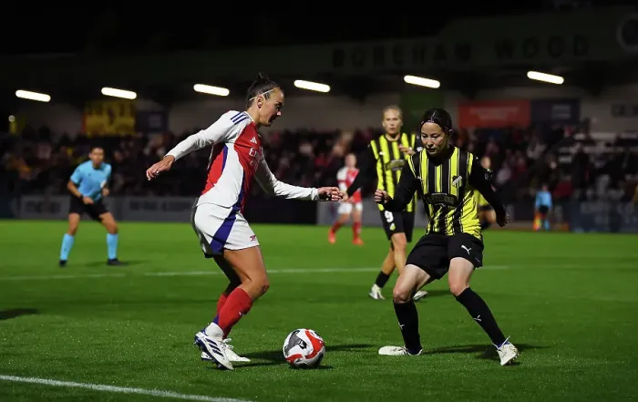 Framed Print : Arsenal v BK Hacken: UEFA Women's Champions League 2nd Round 2nd Leg Framed Print : Arsenal v BK Hacken: UEFA Women's Champions League 2nd Round 2nd Leg
