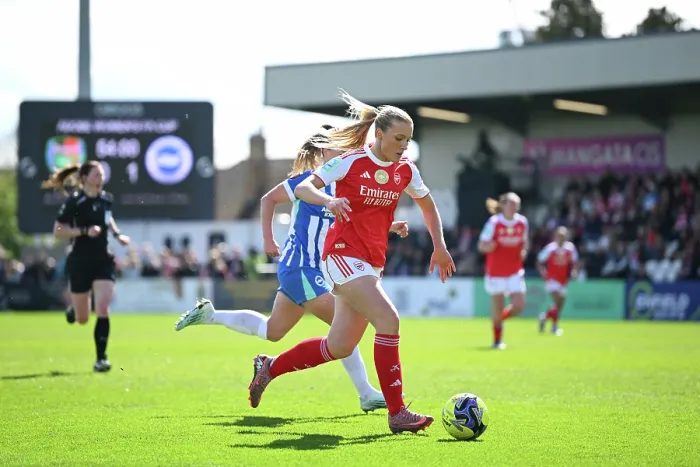 Framed Print : Arsenal v Brighton & Hove Albion - Adobe Women's FA Cup Quarter Final Arsenal v Brighton & Hove Albion - Adobe Women's FA Cup Quarter Final