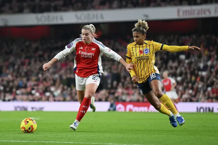 Framed Print : Arsenal v Brighton & Hove Albion - Barclays Women's Super League Arsenal v Brighton & Hove Albion - Barclays Women's Super League