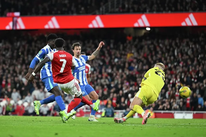 Framed Print : Arsenal v Brighton & Hove Albion - Carabao Cup Fourth Round Framed Print : Arsenal v Brighton & Hove Albion - Carabao Cup Fourth Round