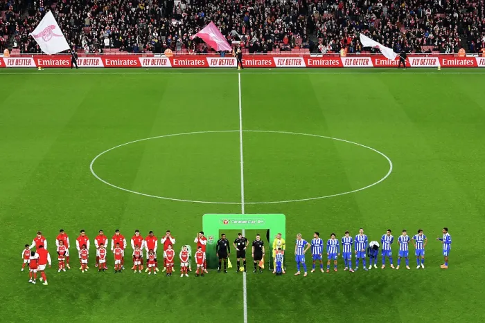 Framed Print : Arsenal v Brighton & Hove Albion - Carabao Cup Fourth Round Arsenal v Brighton & Hove Albion - Carabao Cup Fourth Round