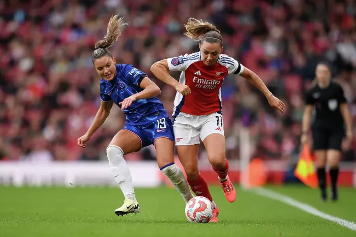 Framed Print : Arsenal v Chelsea - Barclays Women's Super League