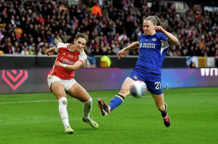Framed Print : Arsenal v Chelsea - FA Women's Continental Tyres League Cup Final