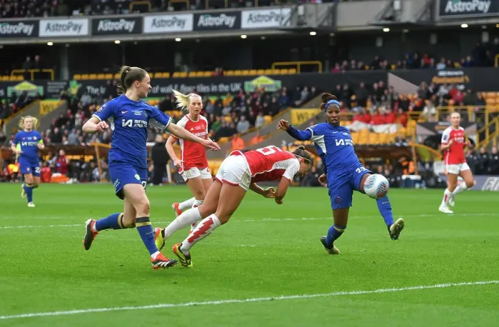 Framed Print : Arsenal v Chelsea - FA Women's Continental Tyres League Cup Final