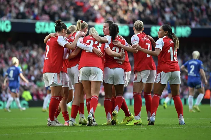Framed Print : Arsenal v Chelsea FC - Barclays Women's Super League Arsenal v Chelsea FC - Barclays Women's Super League
