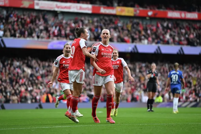 Framed Print : Arsenal v Chelsea FC - Barclays Women's Super League Arsenal v Chelsea FC - Barclays Women's Super League