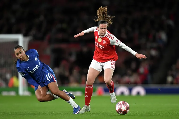 Framed Print : Arsenal v Chelsea - UEFA Women's Champions League 2025 / 26 Quarter-finals First Leg Framed Print : Arsenal v Chelsea - UEFA Women's Champions League 2025 / 26 Quarter-finals First Leg