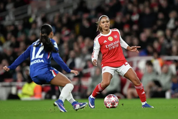 Framed Print : Arsenal v Chelsea - UEFA Women's Champions League 2025 / 26 Quarter-finals First Leg Framed Print : Arsenal v Chelsea - UEFA Women's Champions League 2025 / 26 Quarter-finals First Leg