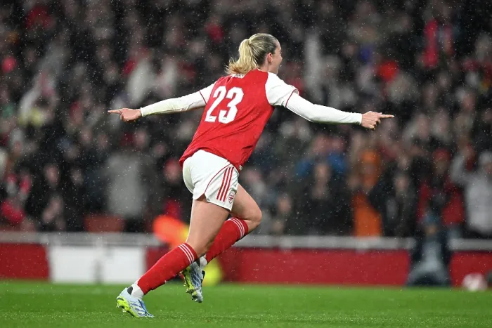 Framed Print : Arsenal v Chelsea - UEFA Women's Champions League 2025 / 26 Quarter-finals First Leg