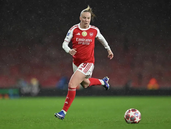 Framed Print : Arsenal v Chelsea - UEFA Women's Champions League 2025 / 26 Quarter-finals First Leg Arsenal v Chelsea - UEFA Women's Champions League 2025 / 26 Quarter-finals First Leg