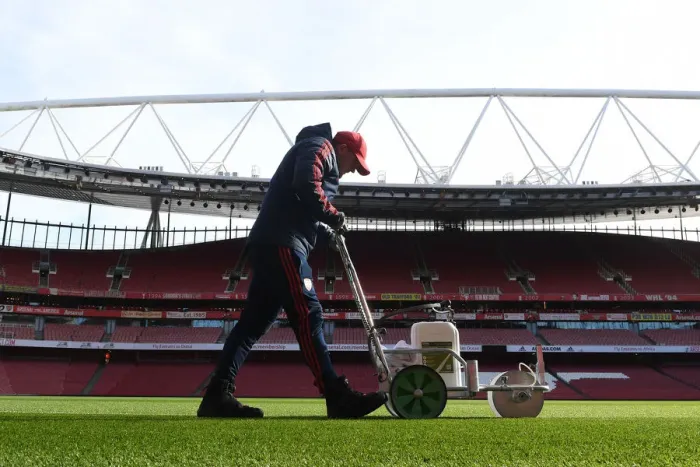 Framed Print : Arsenal v Crystal Palace: Pre-Match Preparations at Emirates Stadium