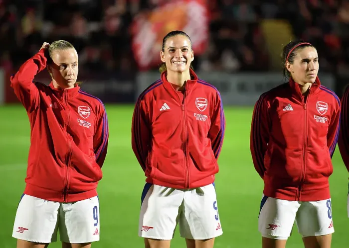 Framed Print : Arsenal v Hacken: UEFA Women's Champions League 2nd Round 2nd Leg