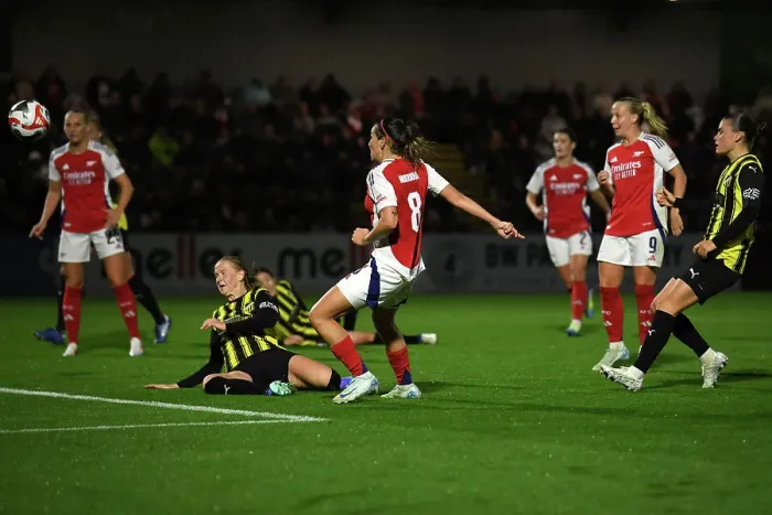 Framed Print : Arsenal v Hacken: UEFA Women's Champions League 2nd Round 2nd Leg Framed Print : Arsenal v Hacken: UEFA Women's Champions League 2nd Round 2nd Leg