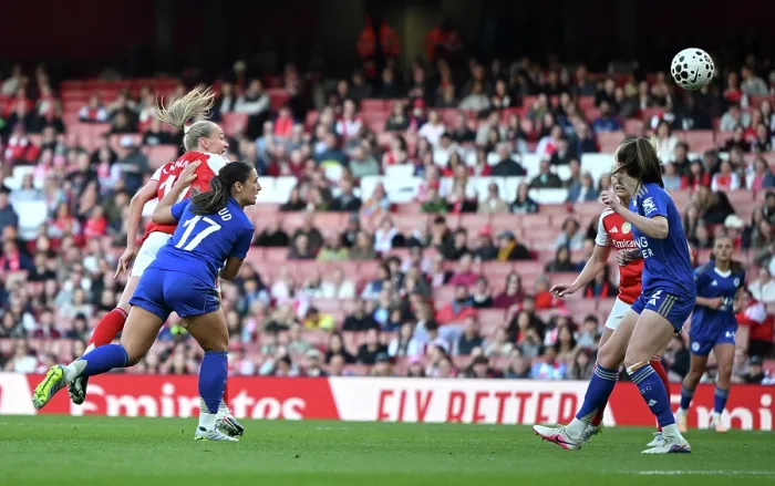Framed Print : Arsenal v Leicester City - Barclays Women's Super League Arsenal v Leicester City - Barclays Women's Super League