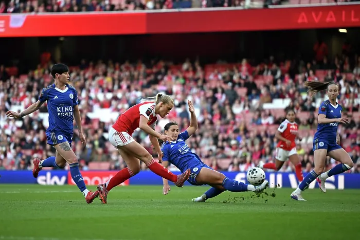 Framed Print : Arsenal v Leicester City - Barclays Women's Super League Arsenal v Leicester City - Barclays Women's Super League