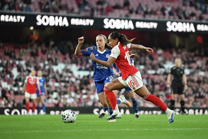 Framed Print : Arsenal v Leicester City - Barclays Women's Super League Arsenal v Leicester City - Barclays Women's Super League