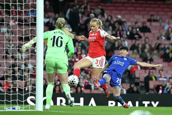 Framed Print : Arsenal v Leicester City - Barclays Women's Super League Arsenal v Leicester City - Barclays Women's Super League