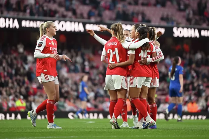 Framed Print : Arsenal v Leicester City - Barclays Women's Super League Arsenal v Leicester City - Barclays Women's Super League