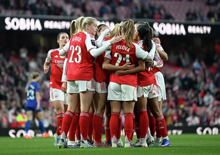 Framed Print : Arsenal v Leicester City - Barclays Women's Super League Arsenal v Leicester City - Barclays Women's Super League