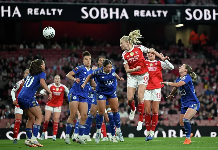 Framed Print : Arsenal v Leicester City - Barclays Women's Super League Arsenal v Leicester City - Barclays Women's Super League