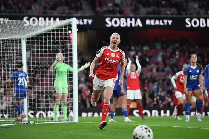 Framed Print : Arsenal v Leicester City - Barclays Women's Super League Arsenal v Leicester City - Barclays Women's Super League