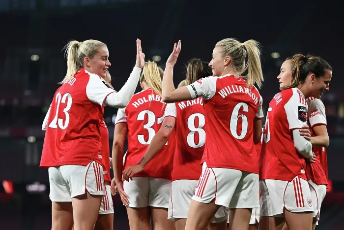 Framed Print : Arsenal v Leicester City - Barclays Women's Super League Arsenal v Leicester City - Barclays Women's Super League