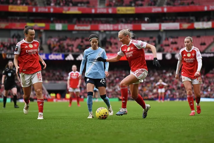 Framed Print : Arsenal v Manchester City - Barclays Women's Super League Arsenal v Manchester City - Barclays Women's Super League