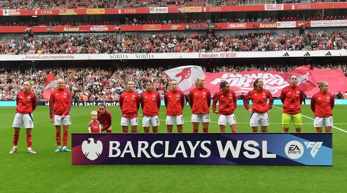 Framed Print : Arsenal v Manchester City - Barclays Women's Super League LONDON, ENGLAND - SEPTEMBER 22: during the Barclays Women's Super League match between Arsenal and Manchester City at Emirates Stadium on September 22, 2024 in London, England Framed Print : Arsenal v Manchester City - Barclays Women's Super League LONDON, ENGLAND - SEPTEMBER 22: during the Barclays Women's Super League match between Arsenal and Manchester City at Emirates Stadium on September 22, 2024 in London, England