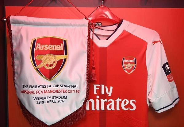 Arsenal v Manchester City: FA Cup Semi-Final - Arsenal's Changing Room at Wembley Stadium
